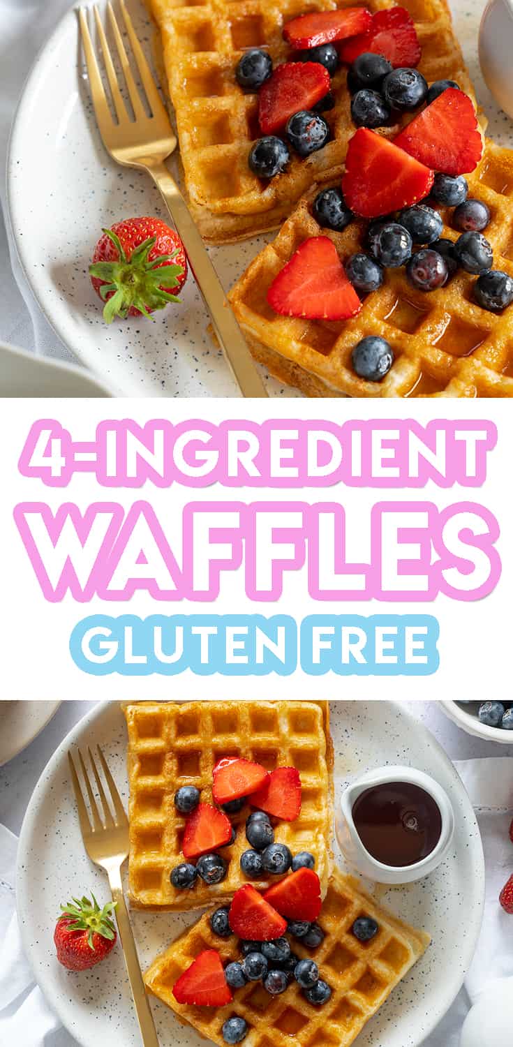 My 4 Ingredient Gluten Free Waffle Recipe (dairy free, low FODMAP)