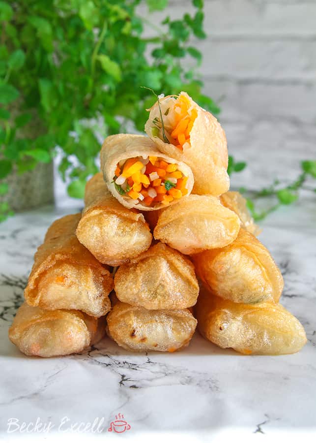 Spring Roll Rice Paper Wrappers Made for Frying, Gluten-Free, and