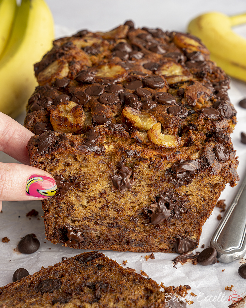 Gluten Free Banana Bread Recipe - BEST EVER! Only 6-Ingredients.