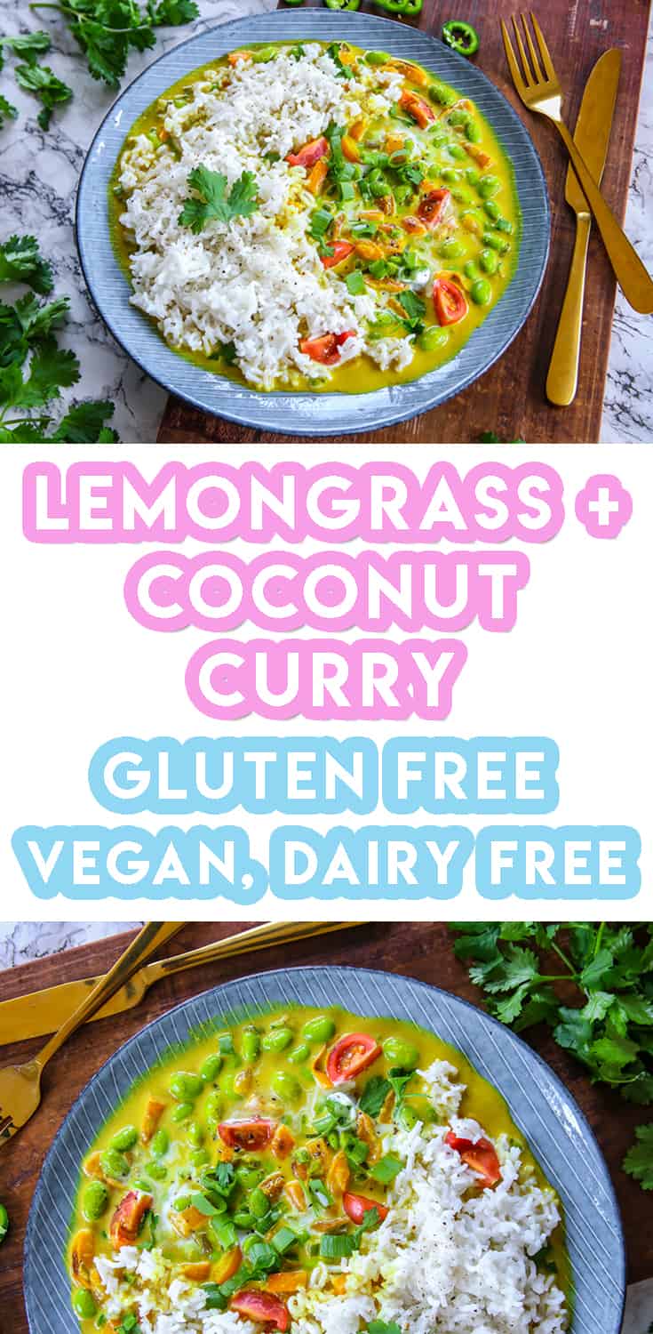 My Gluten Free Coconut and Lemongrass Curry Recipe (vegan + low FODMAP)