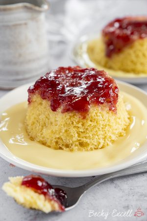 Microwaveable Gluten Free Jam Sponge Pudding Recipe (dairy Free)