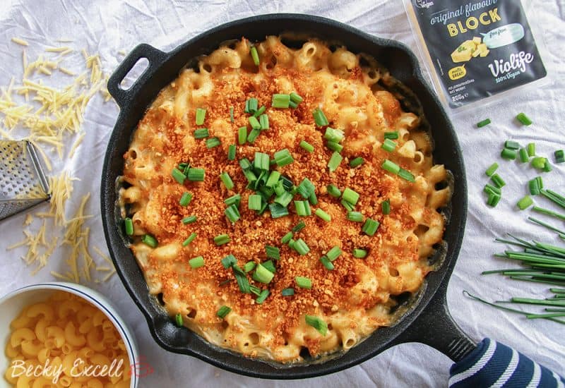 The ULTIMATE Gluten Free Cheesy Pasta Bake Recipe (vegan, dairy free)