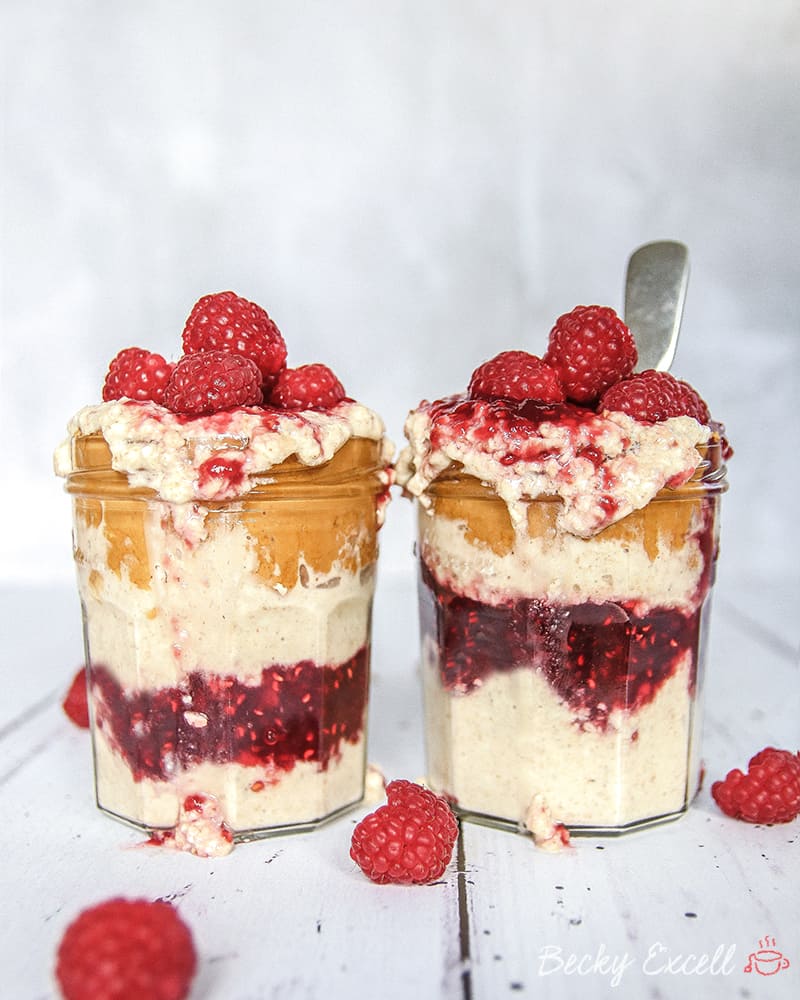 Peanut Butter & Jelly Overnight Oats