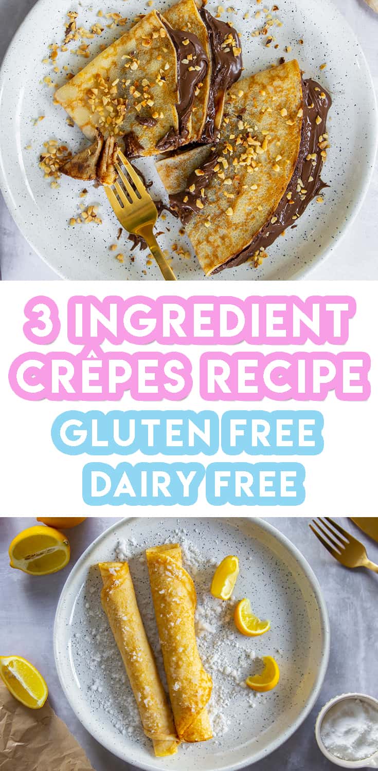Gluten Free Crêpes Recipe (dairy free, low FODMAP)