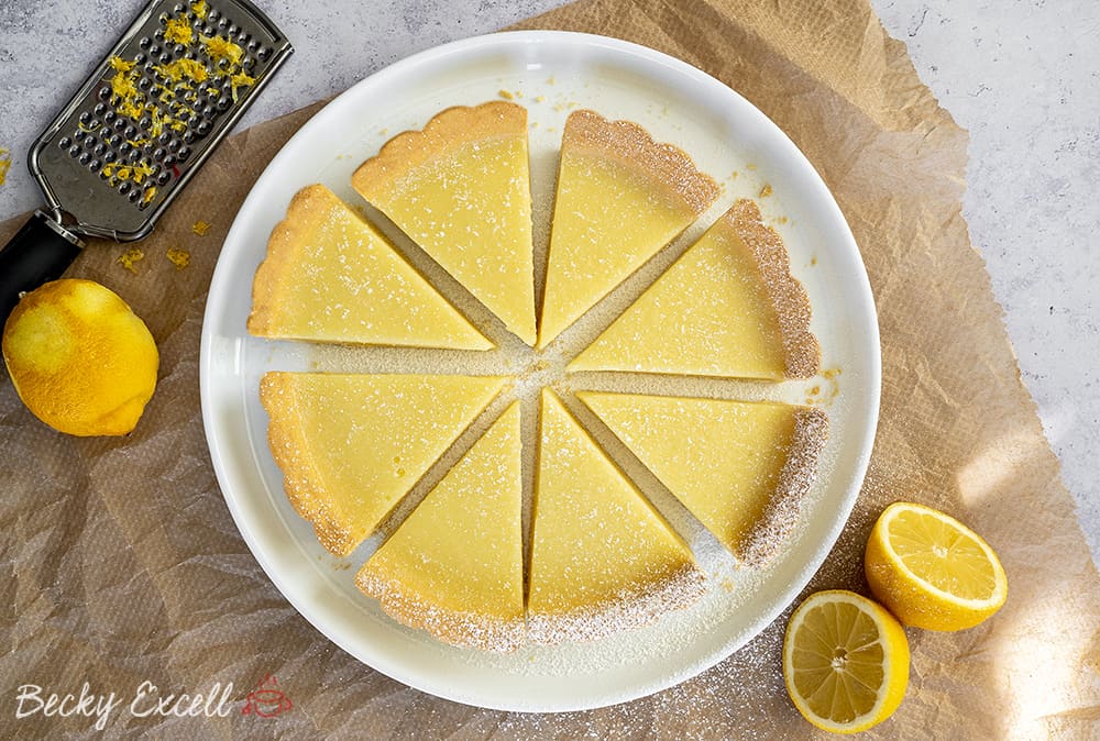 Gluten Free Lemon Tart Recipe with Shortcrust Pastry