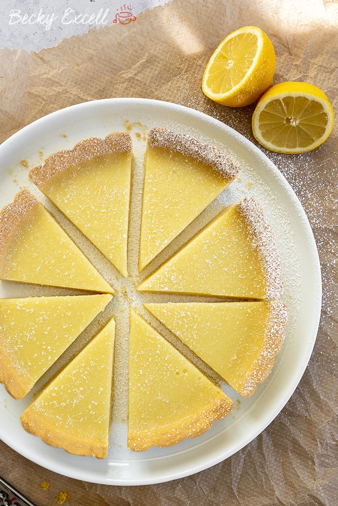Gluten Free Lemon Tart Recipe with Shortcrust Pastry