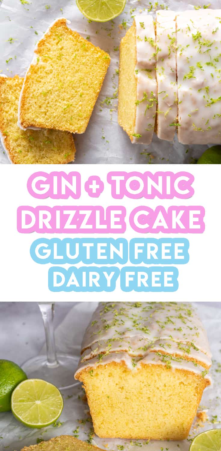 Gluten Free Gin and Tonic Drizzle Cake Recipe (dairy free and low FODMAP)