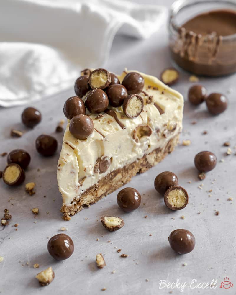 Gluten Free 'Malteasers' Cheesecake Recipe (No-Bake) w/ Schar Delishio's