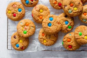 My Gluten Free ‘Smarties’ Cookies Recipe using Aldi Choc Ums