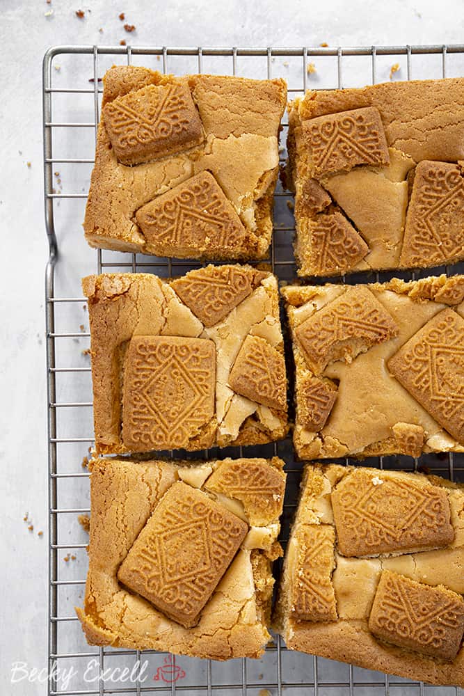 My Fudgy Gluten Free Custard Cream Blondies Recipe