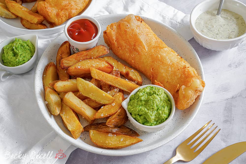 My Gluten Free Beer Battered Fish and Chips Recipe (dairy free, low FODMAP)