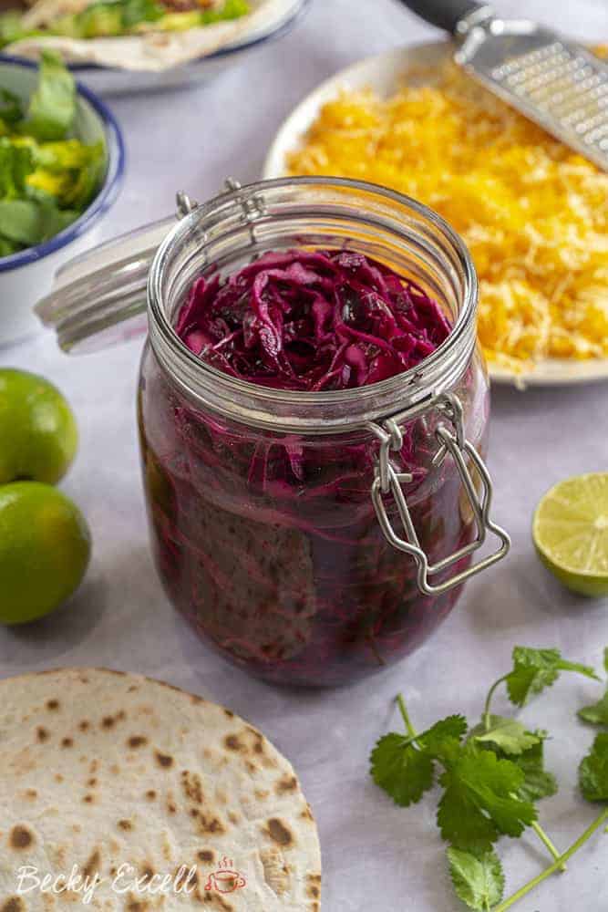 Pink Pickled Cabbage Recipe