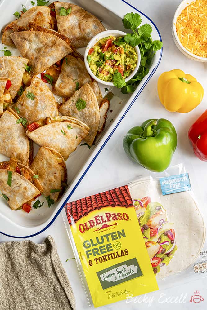 Gluten Free Southern Fried Chicken Quesadilla Recipe (dairy free option)