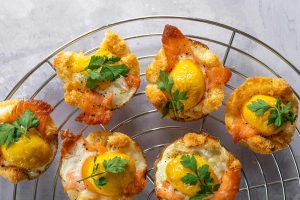 5-Ingredient Gluten Free Toasted Brunch Cups Recipe (dairy free option, low FODMAP)