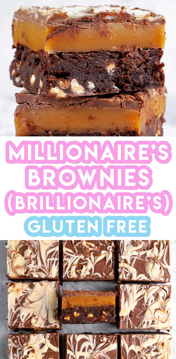Gluten Free Millionaire's Brownie Recipe (Brillionaire's!)