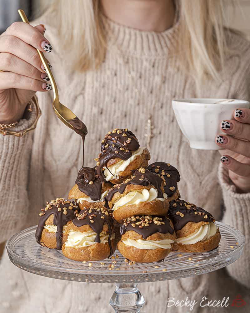 30 Gluten-free Christmas Dessert Recipes You NEED To Make: Gluten-free profiteroles