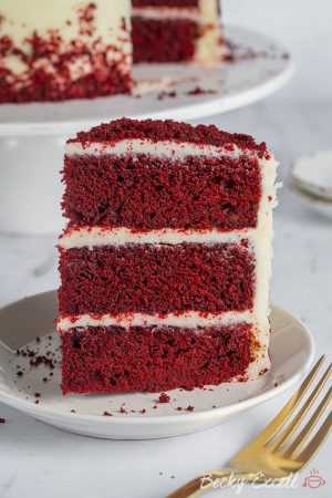 Gluten Free Red Velvet Cake Recipe (dairy free and low FODMAP)