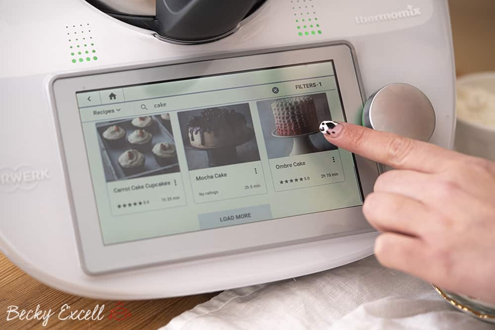 Cookidoo on the Thermomix's touchscreen