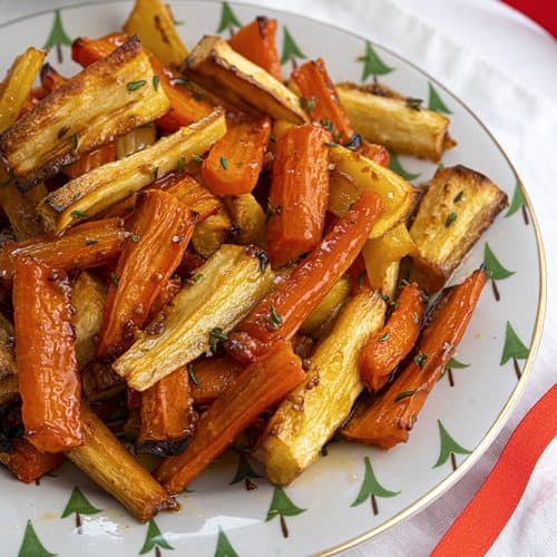 Sticky Maple and Orange Roasted Parsnips and Carrots Recipe