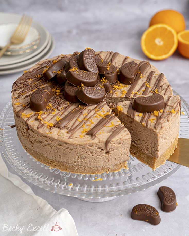 Gluten Free Chocolate Orange Cheesecake Recipe (NoBake)