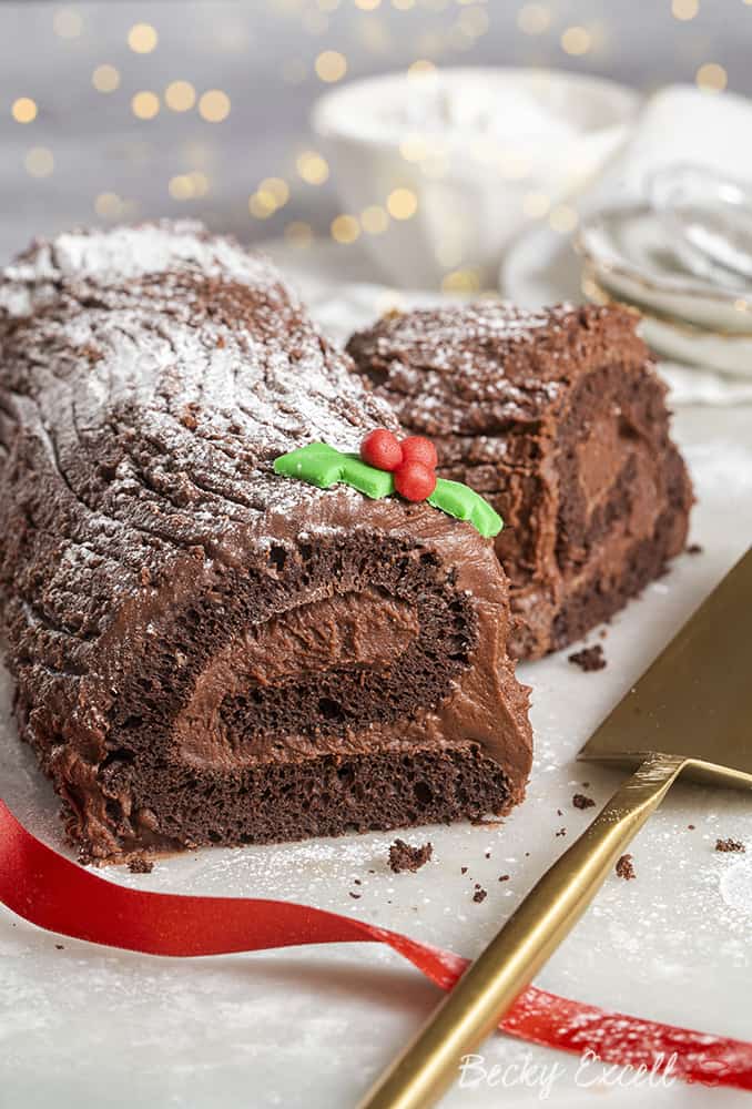 Gluten-free Mini Yule Logs Recipe (dairy-free option)