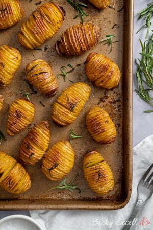 Hasselback Potatoes Recipe - BEST EVER! (vegan, low FODMAP)