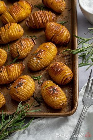 Hasselback Potatoes Recipe - Best Ever! (vegan, Low Fodmap)