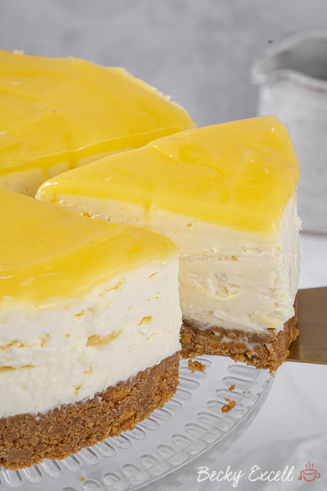 Gluten Free Lemon Cheesecake Recipe (No-Bake) - BEST EVER!