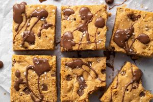 Gluten Free Cookie Bars Recipe (dairy free + vegan option)