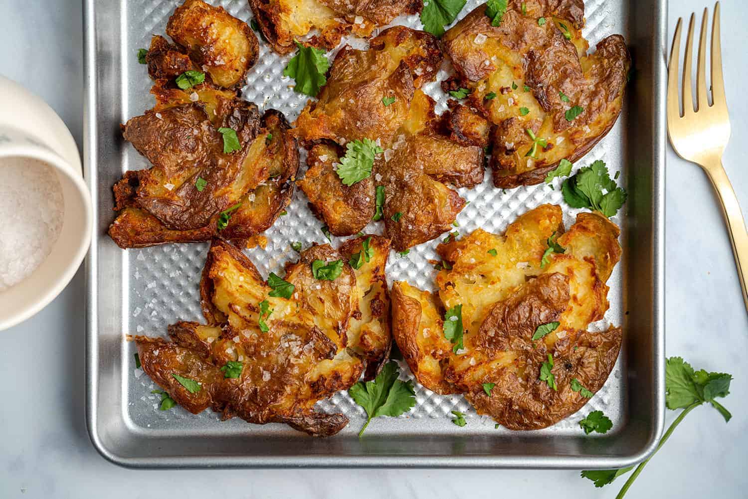 The Best Crispy Smashed Potatoes