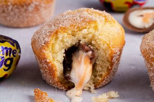 Gluten Free Creme Egg Baked Doughnuts Recipe