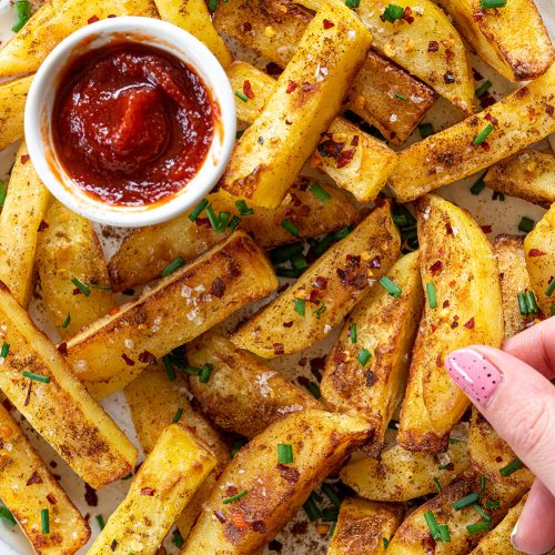 Gluten Free Salt and Pepper Chips Recipe (vegan, low FODMAP)