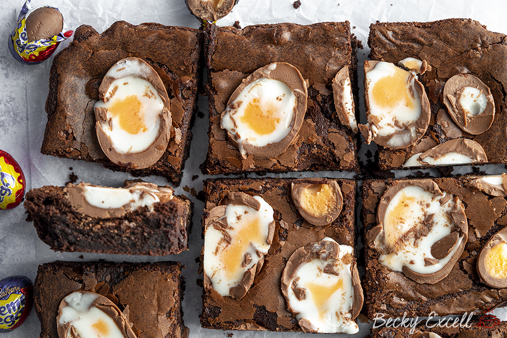 Gluten Free Creme Egg Brownies Recipe - ULTIMATE Easter baking!