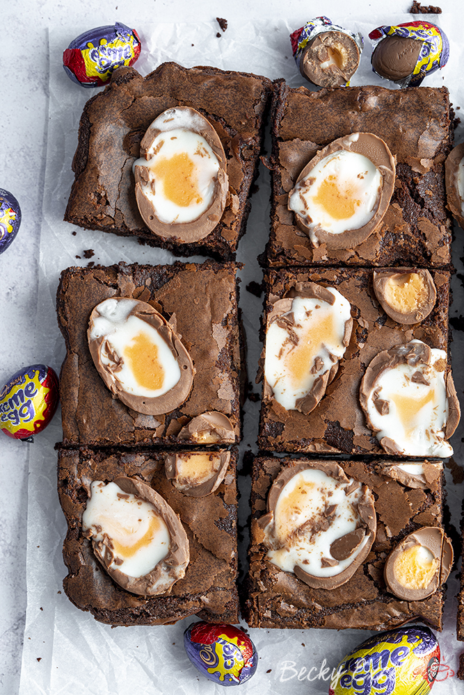 Gluten Free Creme Egg Brownies Recipe - ULTIMATE Easter baking!