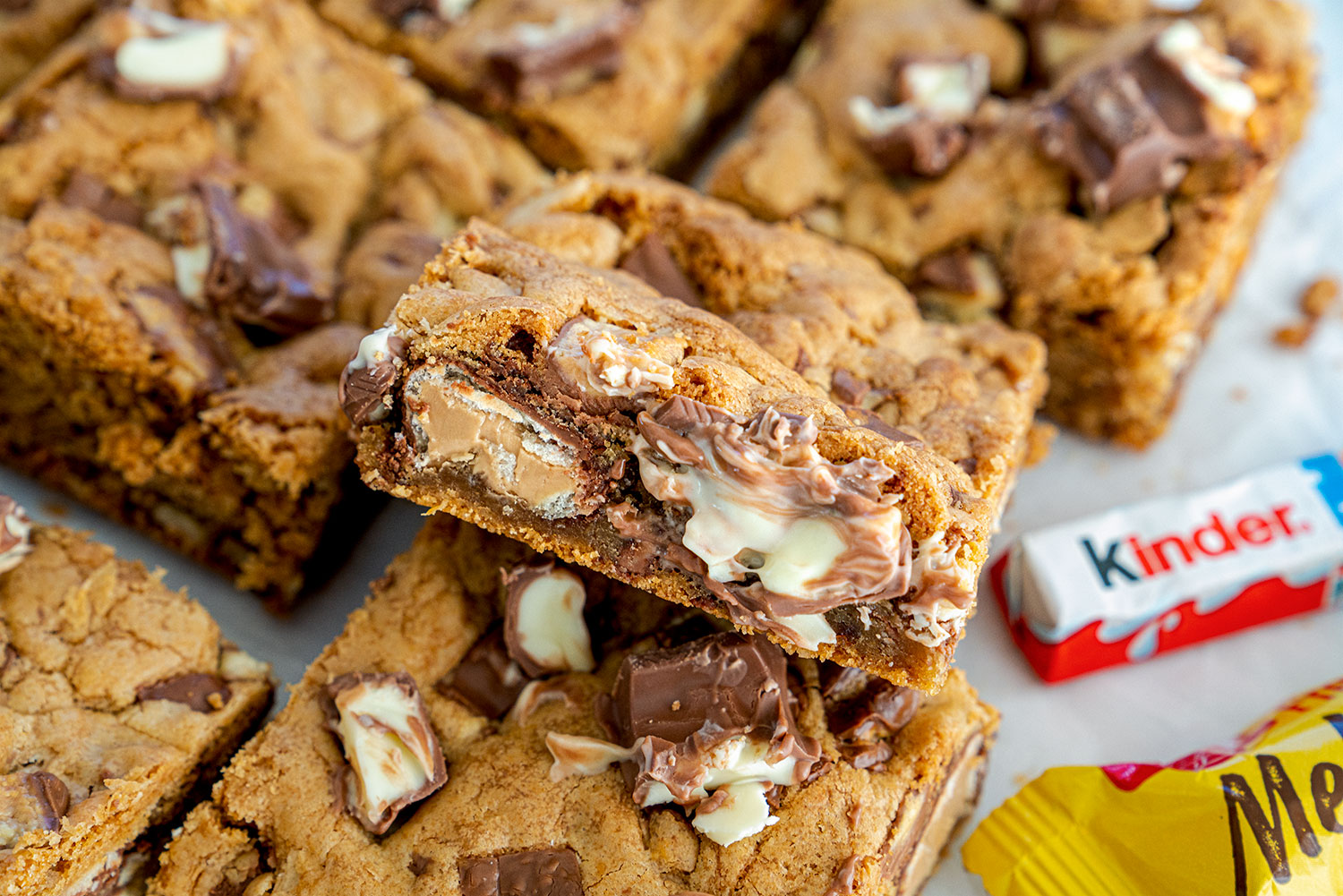 Gluten Free Kinder Cookie Bars Recipe EASY METHOD!