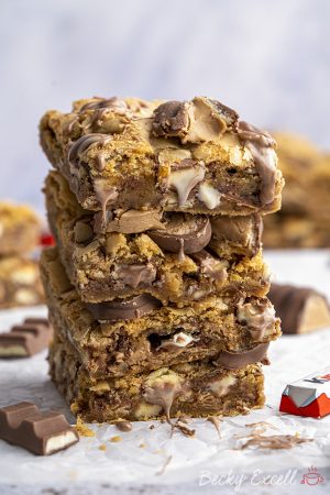 Gluten-free Kinder Cookie Bars Recipe - EASY METHOD!