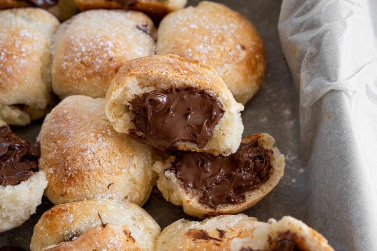 Gluten Free Nutella Doughballs Recipe (low FODMAP + dairy free/vegan option)