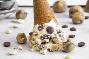 Gluten-free Choc Chip Cookie Dough Ice Cream Recipe – No-Churn