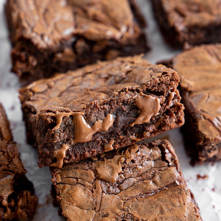 3 Ingredient Nutella Brownies Recipe Dairy Free Vegan Option