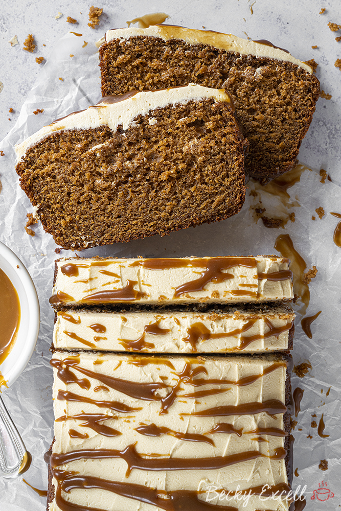 Gluten-free Sticky Toffee Loaf Cake Recipe (low FODMAP, dairy-free/vegan option)