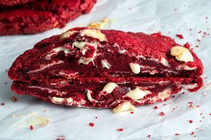Gluten-free Red Velvet Cookies Recipe (low FODMAP/dairy-free/vegan option)