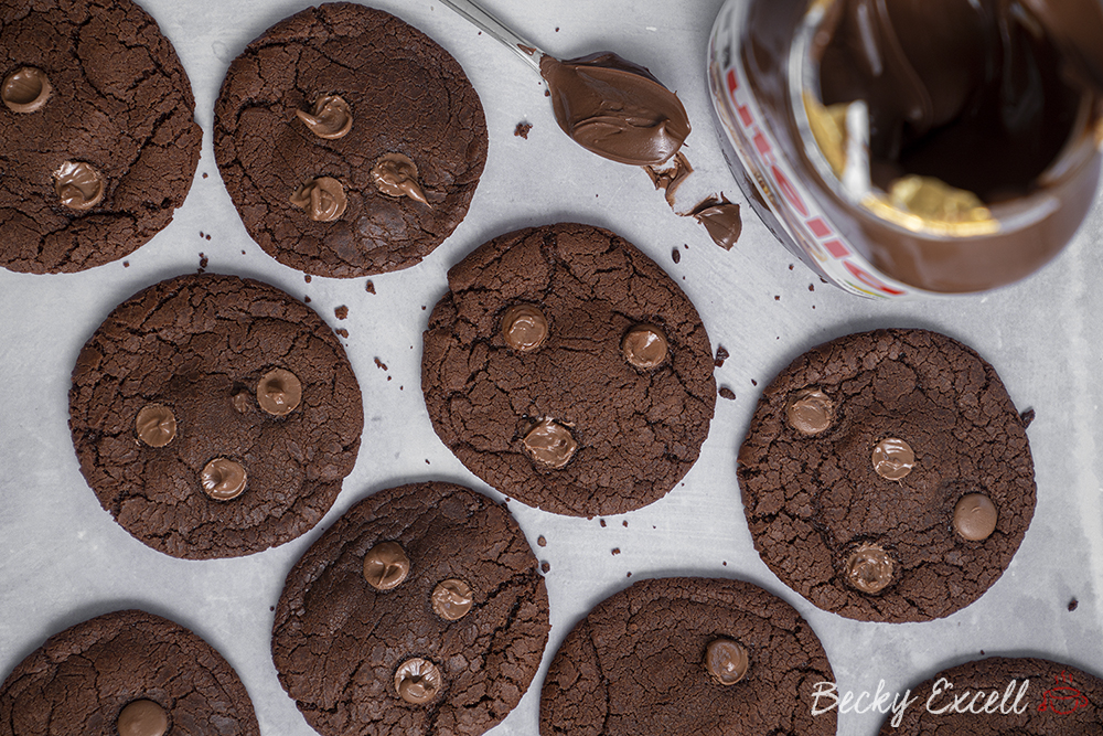 3-Ingredient Nutella Cookies Recipe (dairy-free/vegan option)