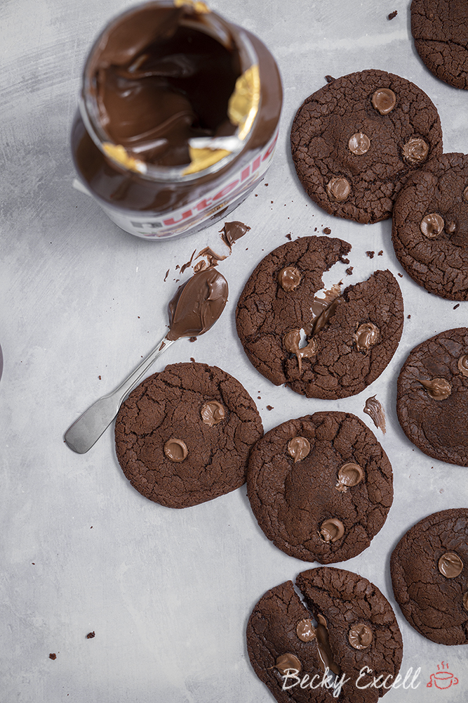 3-Ingredient Nutella Cookies Recipe (dairy-free/vegan option)