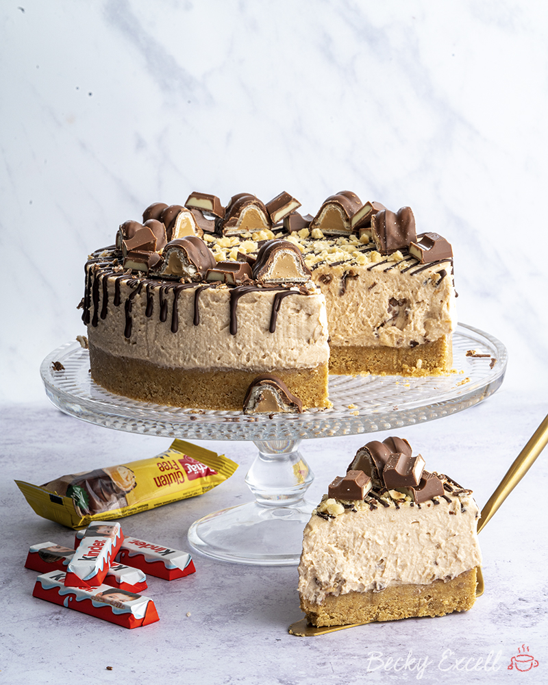 Gluten-free 'Kinder Bueno' Cheesecake Recipe (No-bake)