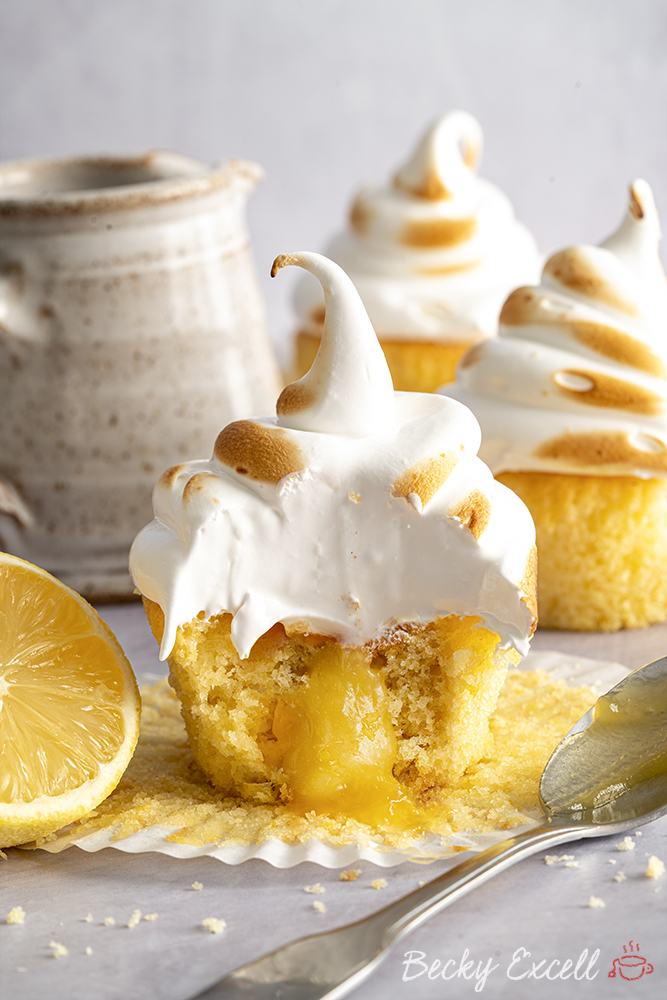 Gluten-free Lemon Meringue Cupcakes Recipe (low FODMAP + dairy-free option)