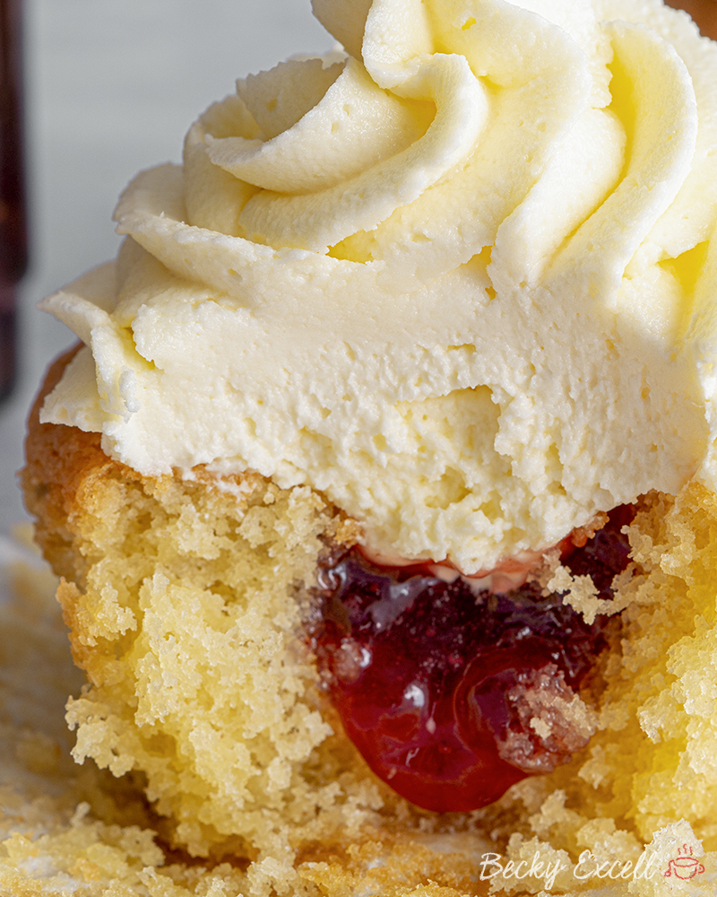 Gluten-free Vanilla Cupcakes Recipe - BEST EVER! (low FODMAP, dairy-free/vegan option)
