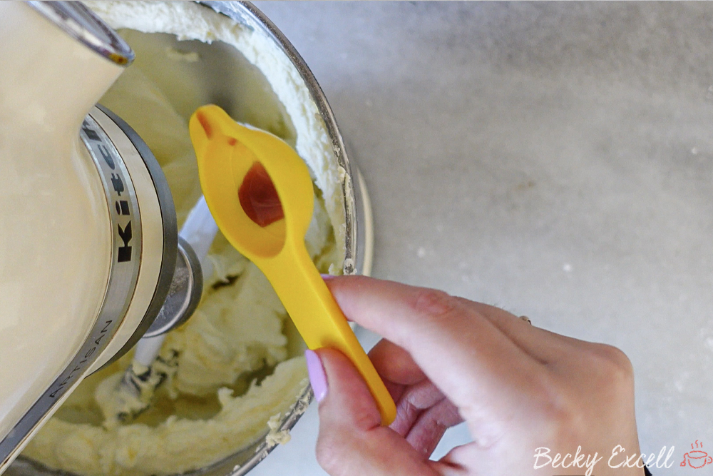 Gluten-free Victoria Sponge Cake Recipe: Add your vanilla extract.