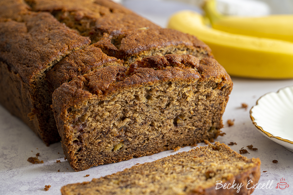 Gluten Free Banana Bread Recipe with 6-Ingredients (dairy free)