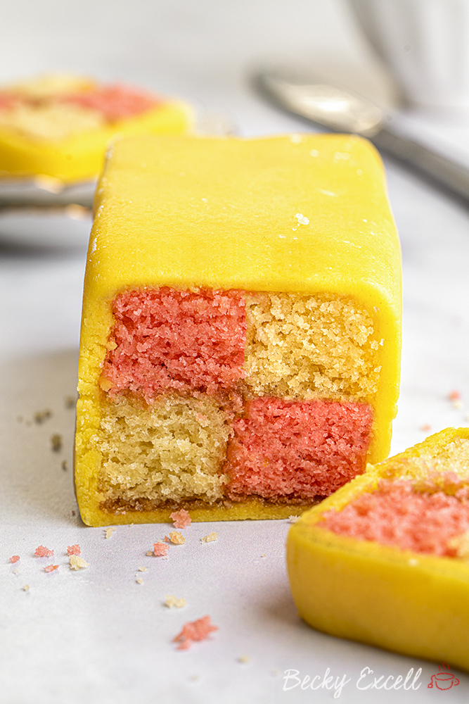 Battenberg Cake Recipe (British Sponge with Marzipan)