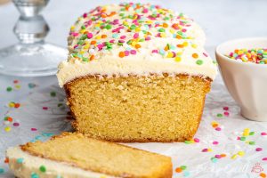 Gluten-free Vanilla Loaf Cake Recipe – BEST EVER! (dairy-free option)